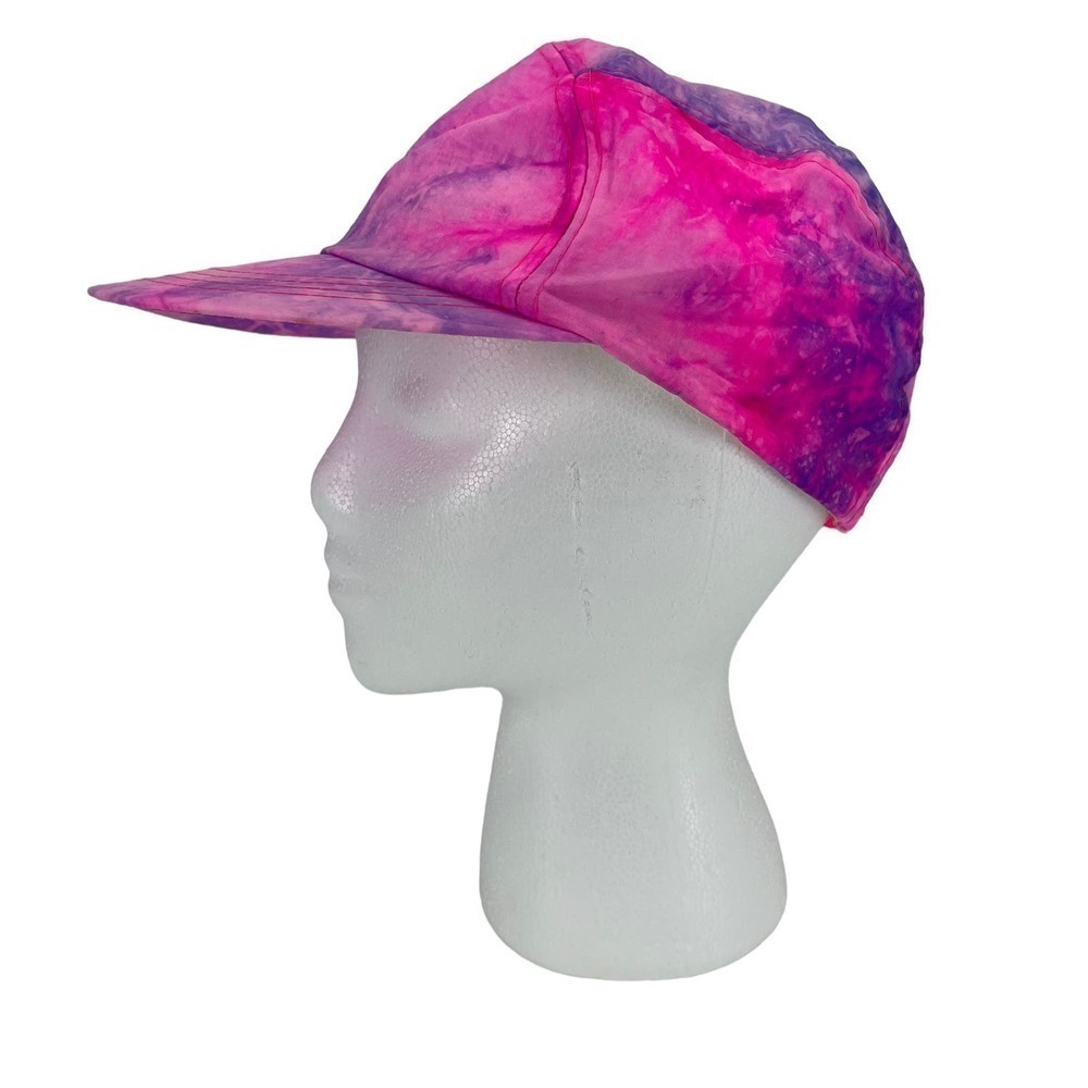 Vintage 90’s‎ Ball Cap Cash’s USA Tie Dye Pink & Purple One Size - Picture 3 of 10